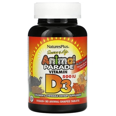 Nature's Plus AP VIT D3 500 IU CHEWABLE 90