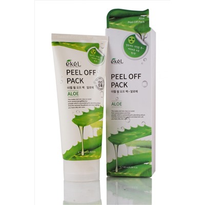 Увлажняющая и успокаивающая маска-пленка с экстрактом алоэ Peel Off Pack Aloe, EKEL 180 мл