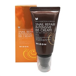 Крем ББ для лица с муцином улитки (PREMIUM) SNAIL REPAIR INTENSIVE BB CREAM #21, MIZON, 50 г