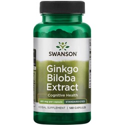 Swanson Ginkgo Biloba Extract STD 60 mg