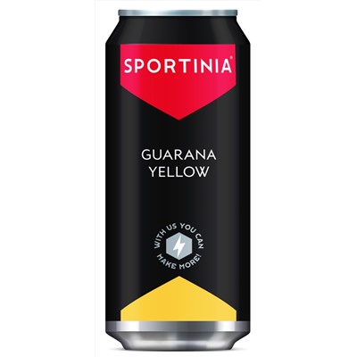 Sportinia GUARANA (2400 mg) (12шт в уп) ж/б газированный 500 Мл