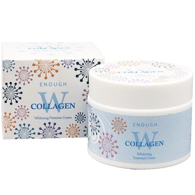 Крем для лица осветляющий с морским коллагеном W Collagen Pure shining cream (label), Enough, 50 мл