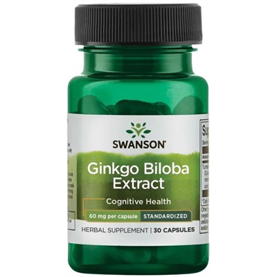 Swanson Ginkgo Biloba Extract STD 60 mg