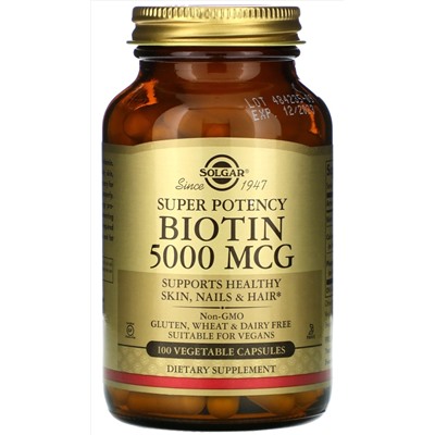 Solgar Biotin 5000 mcg (Super Potency)