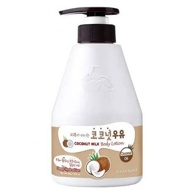 Лосьон для тела с ароматом кокосового молока Kwailnara Coconut Milk Body Lotion, Welcos, 560 г