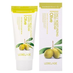 Крем для рук с экстрактом оливы DAILY MOISTURIZING OILVE HAND CREAM, LEBELAGE, 100 мл