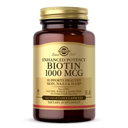 Solgar Biotin 1000 mcg (Enhanced Potency)