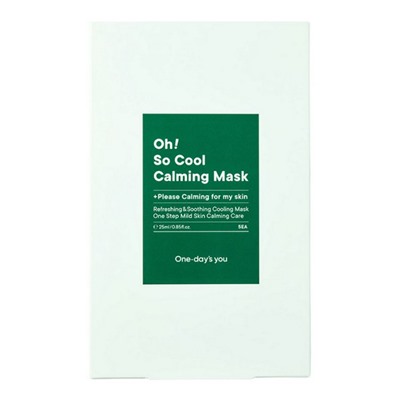 Успокаивающие тканевые маски Oh! So Cool Calming Mask, One-day's you, 5 шт.