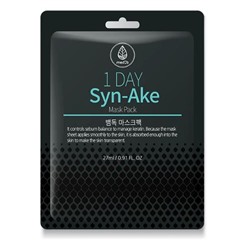 Тканевая маска с экстрактом змеиного яда, 1 Day Syn-Ake Mask Pack, Med B, 27 мл