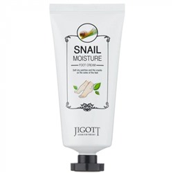 Увлажняющий крем для ног с муцином улитки Snail Moisture Foot Cream, JIGOTT, 100 мл