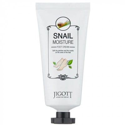 Увлажняющий крем для ног с муцином улитки Snail Moisture Foot Cream, JIGOTT, 100 мл