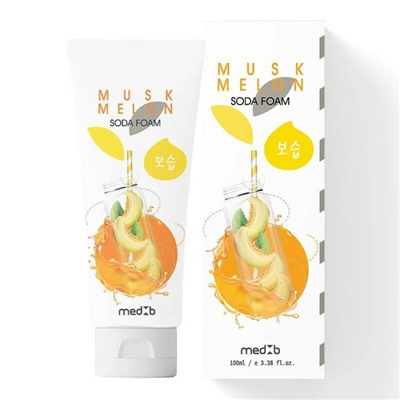 Пенка для умывания с пищевой содой и мускусной дыней, Muskmelon Soda Foam, MedB, 100 мл