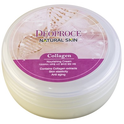 Крем для лица и тела с морским коллагеном NATURAL SKIN collagen nourishing cream, DEOPROCE 100 мл