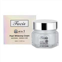 Крем для лица многофункциональный с жемчугом FACIS ALL-IN-ONE PEARL BRIGHTENING CREAM, JIGOTT, 35 мл