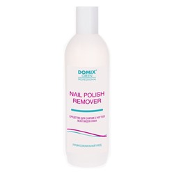 Средство для снятия всех видов лака с ацетоном, Nail Polish Remover with Acetone, Domix Green Professional, 500 мл