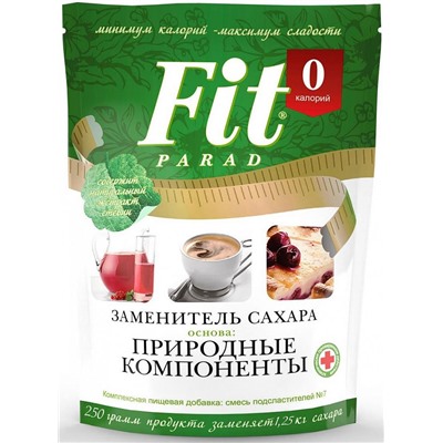 Fit Parad Смесь подсластителей "ФитПарад № 7" на основе эритритола (дойпак) 250 г