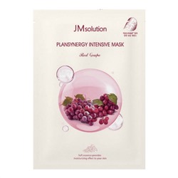 Тканевая маска для лица укрепляющая с красным виноградом, Plansynergy Intensive Mask Red Grape, Jmsolution, 30 мл