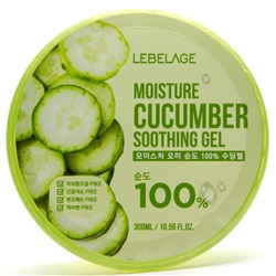 Увлажняющий успокаивающий гель с экстрактом огурца Moisture Cucumber Gel, LEBELAGE   300 мл