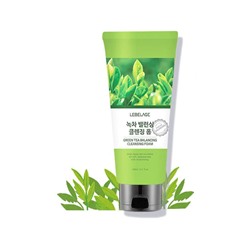 Балансирующая пенка с экстрактом зеленого чая Green Tea Balancing Cleansing Foam, LEBELAGE   180 мл