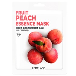 Увлажняющая тканевая маска с персиком, Fruit Peach Essence Mask, Lebelage, 25 мл