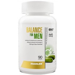 Maxler Balance for Men (vitamins and minerals with Omega-3) 90 гелевых капсул