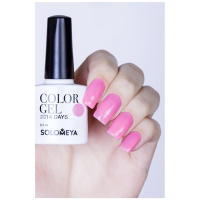 Гель-лак Color Gel Hot Pink/Жгучий розовый 65, Solomeya 8,5 мл