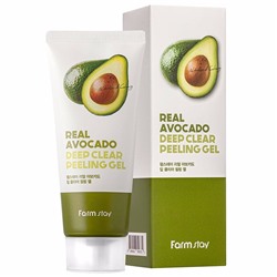 Гель отшелушивающий с экстрактом авокадо Real Avocado Deep Clear Peeling Gel,  FarmStay, 100 мл