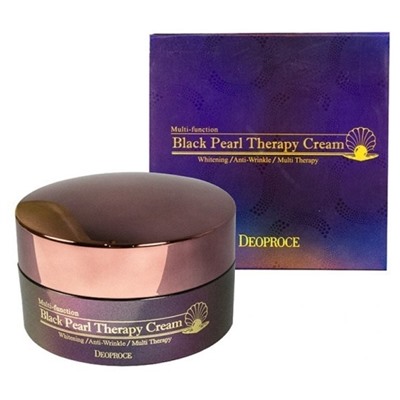 Крем для лица с черным жемчугом антивозрастной BLACK PEARL THERAPY CREAM, DEOPROCE 100 мл