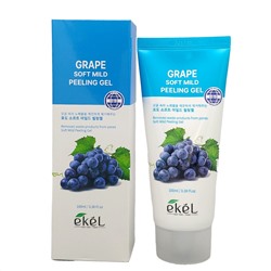 Пилинг-гель для лица с экстрактом винограда, Grape Soft Mild Peeling Gel, Ekel, 100 мл