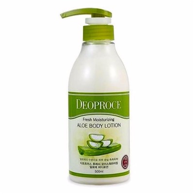 Лосьон для тела с экстрактом алоэ FRESH MOISTURIZING ALOE BODY LOTION,  DEOPROCE, 500 мл