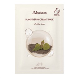 Тканевая маска для сияния кожи с семенами периллы, Plansynergy Creamy Mask Perilla Seeds, Jmsolution, 30 мл