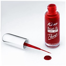 Краска для дизайна ногтей Красная Nail Paint Red PA04, Kiss 7,5 мл