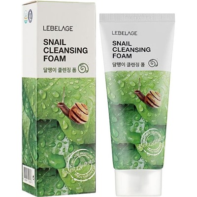 Пенка для лица с муцином улитки CLEANSING FOAM - SNAIL, LEBELAGE, 100 мл