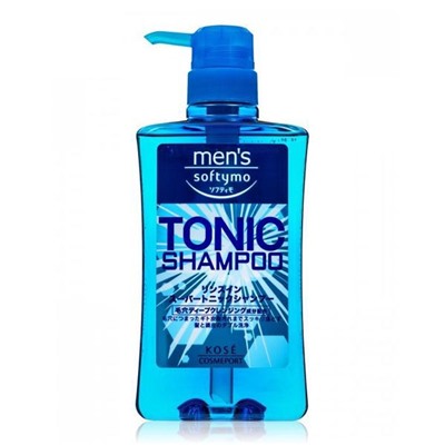 Мужской тонизирующий шампунь для волос с цитрусовым ароматом Mens Softymo Tonic Shampoo, KOSE COSMEPORT 550 мл (диспенсер)