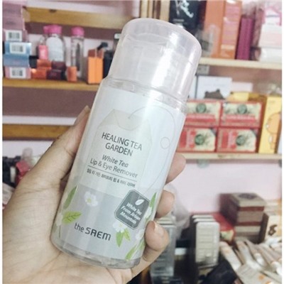 Жидкость для снятия макияжа с глаз и губ Healing Tea Garden White Tea Lip & Eyes Remover, THE SAEM   150 мл