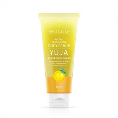 Скраб для тела с экстрактом юдзу Around Me Natural Perfume Vita Body Scrub Yuja, Welcos, 200 мл