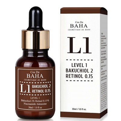 Сыворотка L1 Bakuchiol & Retinol Serum, COS DE BAHA, 30 мл