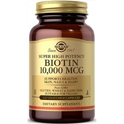 Solgar Biotin 10,000 mcg (Super High Potency)