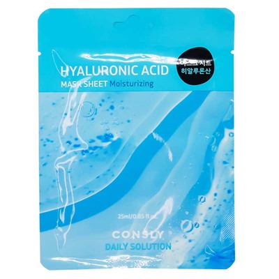 Маска тканевая для лица с гиалуроновой кислотой, Hyaluronic Acid, Consly, 25 мл