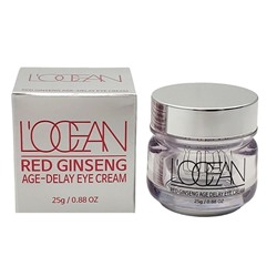 Крем для век на основе красного женьшеня Red Ginseng Age-Delay Eye Cream, L’ocean, 25 г