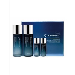 Набор для лица уходовый мужской антивозрастной CLEANBELLO HOMME ANTI-WRINKLE SET, DEOPROCE, 150 мл*2 / *30 мл*2