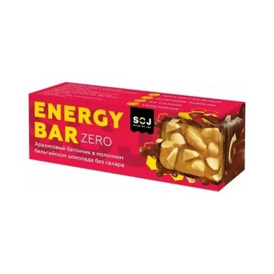 SOJ Батончик Energy Bar ZERO (35шт в уп) 45 г