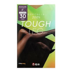 Колготки женские Tough Leg бежевые, 30 ден (размер S-M 2-3), Fukuske 1 пара