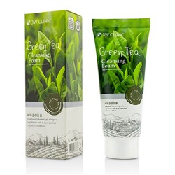 Пенка для лица с экстрактом зелёного чая Green Tea Foam Cleansing, 3W Clinic, 100 мл