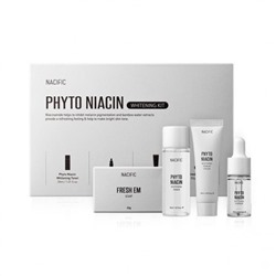 Набор уходовых средств осветляющий с ниацином Phyto Niacin Brightening KIT, NACIFIC, 30 г + 30 мл + 10 мл + 20 мл