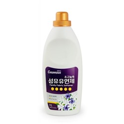 Суперконцентрированный кондиционер для белья (для всей семьи) Fabric Softener, аромат белого чая и лилии, Consensus 1 л м/у