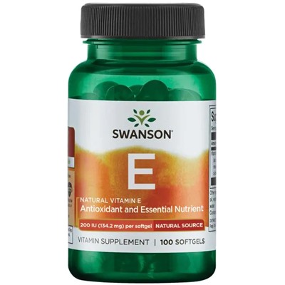 Swanson Vit E Natural 200 Iu (134,2 mg)