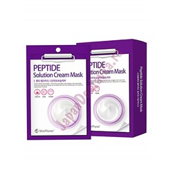 Тканевая кремовая маска для лица с пептидами Skin Planet Peptide Solution Cream Mask, MIJIN   30 г