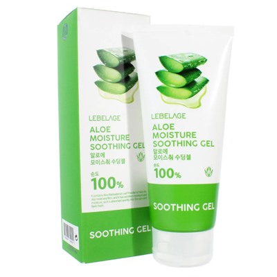 Гель для лица и тела успокаивающий с алоэ ALOE MOISTURE PURITY 100% SOOTHING GEL, LEBELAGE, 100 мл