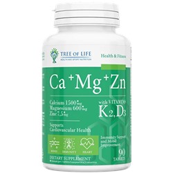 Tree of Life Ca+Mg+Zn+Vitamin K2,D3